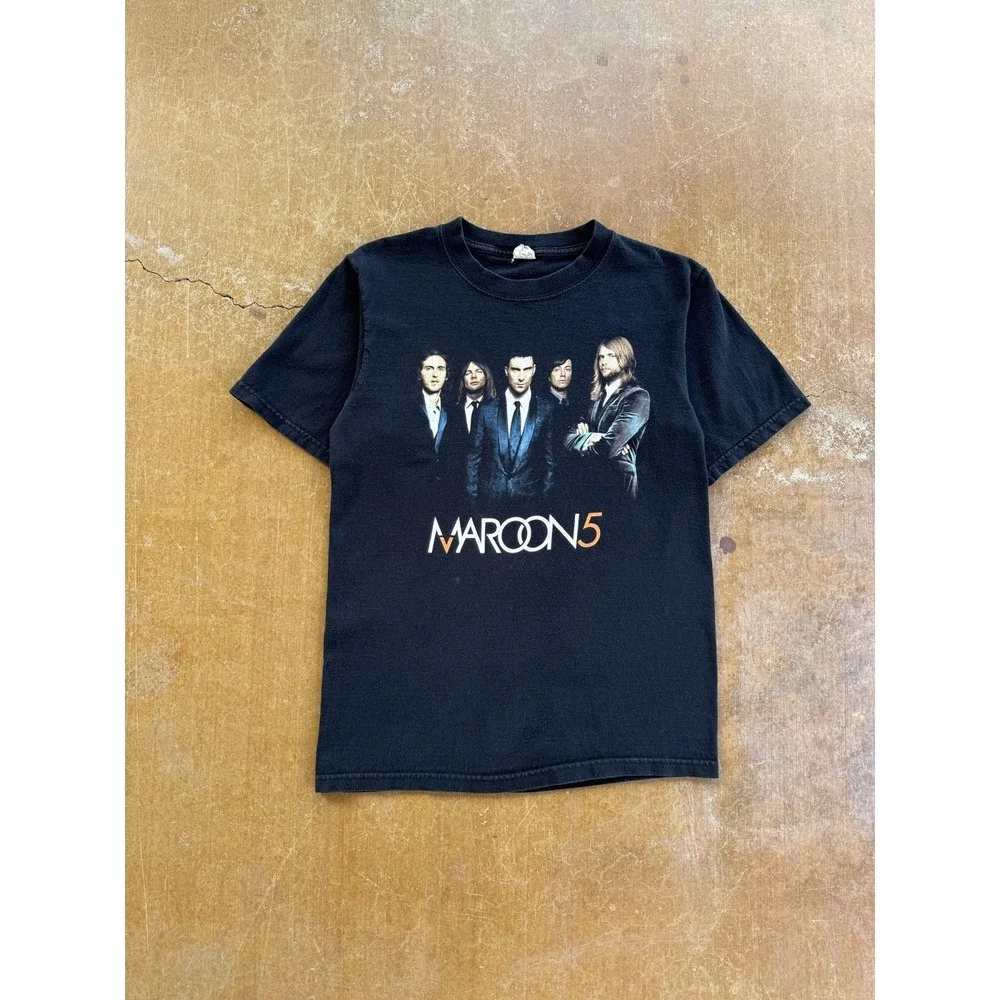 VTG 2007 Maroon 5 Adam Levine American Rock Pop Band Promo Tour T-Shirt (S)
